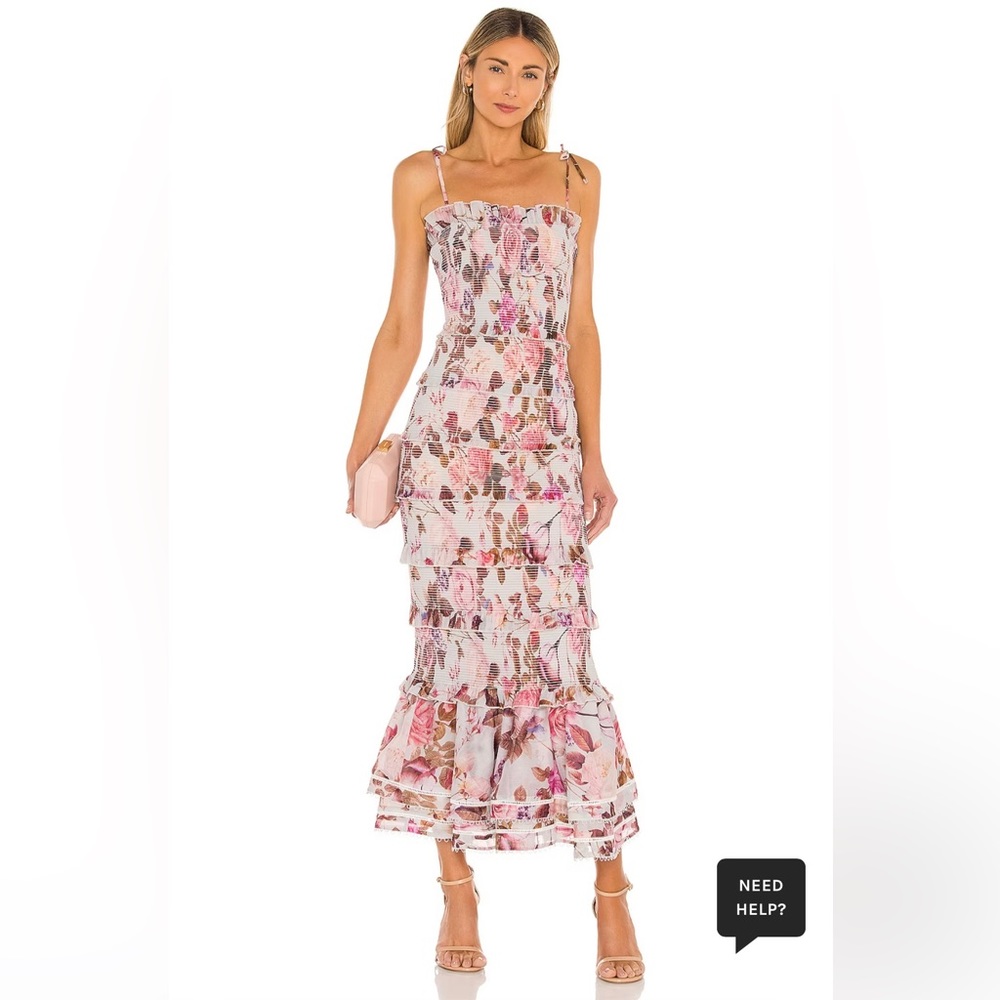 V. Chapman Geranium Dress in Garden Rose